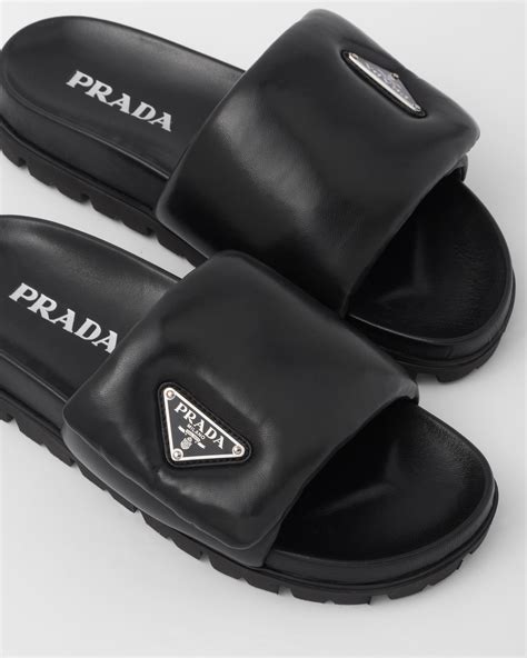 prada nappa leather slides